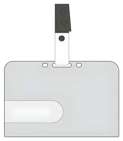 EuroSupplies Magnetkartenanhänger, horizontal / Anhänger / Hartplastik / 54 x 86 mm / 50 Stück