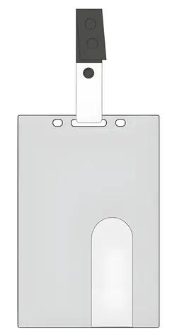 EuroSupplies Magnetkartenanhänger, vertikal / Anhänger / Hartplastik / 54 x 86 mm / 50 Stück