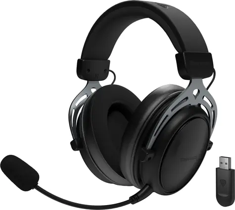 Genesis Toron 706 schwarz / Gaming-Headset mit Mikrofon / Bluetooth / USB-C / Drehregler / 1500 mAh
