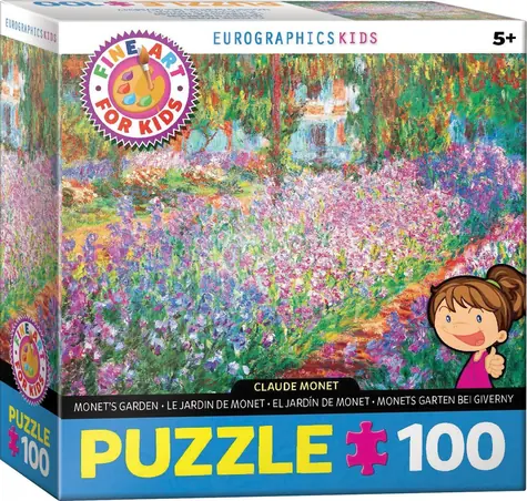 EUROGRAPHICS Puzzle Monets Garten / 100 Teile / ab 5 Jahren / 48,3 x 33 cm
