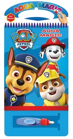 NICKELODEON Aqua Magic Paw Patrol / Malbuch mit Wasserfarben / 4 Bilder / ab 3 Jahren
