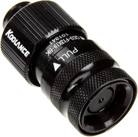 Koolance QD3 / Schnellverbinder / gerade / weiblich / 19/13 mm / auslaufsicher / schwarz