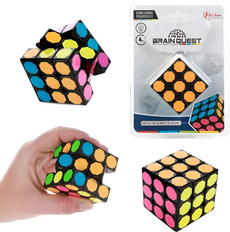TOI-TOYS Puzzlewürfel 3x3 / 6x6x6 cm