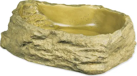 Exo Terra Großes Bewässerungsgefäß / Terrarienbewässerung / Imitationsstein / 23 x 18 cm
