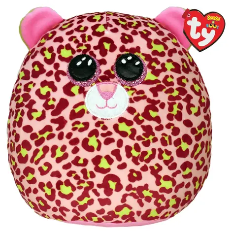 Ty Squishy Lainey, rosa Leopard / Plüschtier / 22 cm