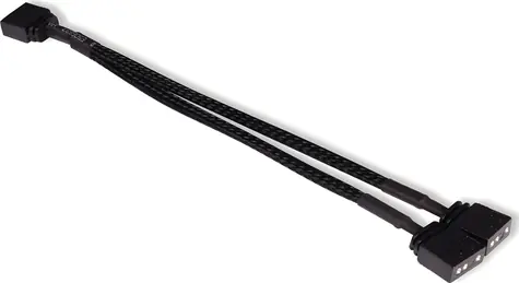 Alphacool Y-Splitter aRGB 3-Pin auf 2x 3-Pin schwarz / Kabel / aRGB-Splitter / 15 cm