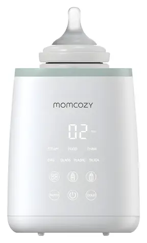 Momcozy MW01 6-in-1 weiß / Babyflaschenwärmer / Touch-Bedienung / LCD-Display / Heiz- und Abtaufunktion / 500 W