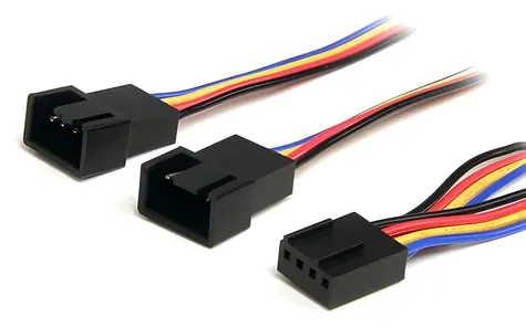 StarTech Y-Kabel für Lüfterstromversorgung / Y-Kabel / Molex 4-polig / 30,5 cm