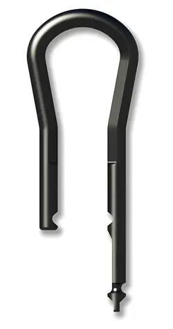 Igloohome Long / Vorhängeschlossbügel / Gehärteter Stahl / 78 x 36 x 9 mm