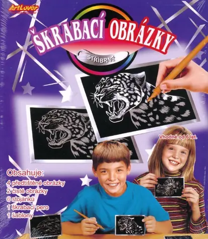 ARTLOVER Rubbelbilder silber / 6er-Set / ab 6 Jahren