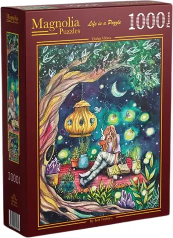 MAGNOLIA Puzzle im Boho-Stil / 1000 Teile / 48 x 68 cm