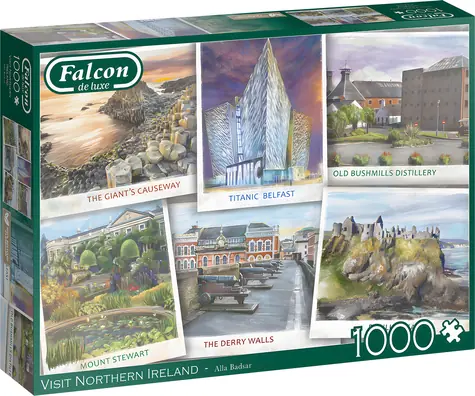 FALCON Puzzle Nordirland entdecken / 1000 Teile / ab 12 Jahren