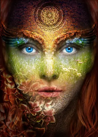 GRAPHICS Puzzle Natur - Frau / 1000 Teile / 47,8 × 69 cm