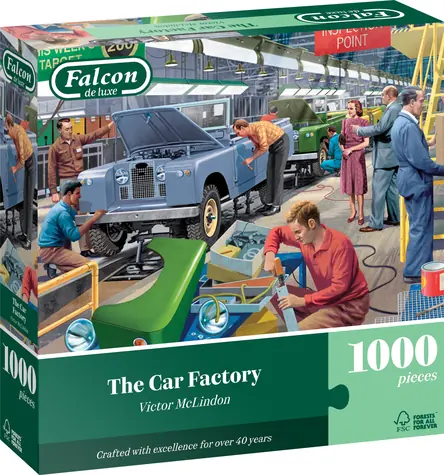 FALCON Puzzle Autofabrik / 1000 Teile / ab 15 Jahren