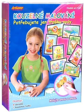 ARTLOVER Zauber-Malset, 8-teilig / Kreativset / Wasserfarben-Malbücher / ab 3 Jahren