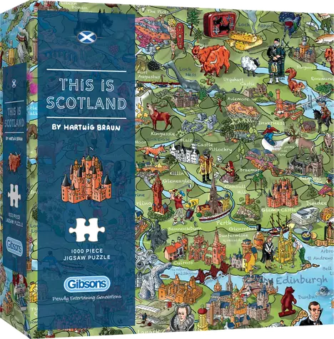 GIBSONS Puzzle „Das ist Schottland“ / 1000 Teile / 68 × 49 cm