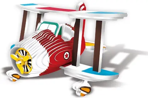 JOKOMISIADA 3D-Puzzle Flugzeug / 62 Teile