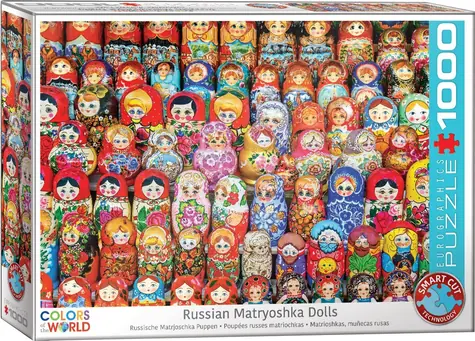 EUROGRAPHICS Puzzle Russische Matrjoschkas / 1000 Teile / 67,6 x 48,9 cm