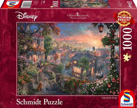 Schmidt Puzzle Disney: Susi und Strolch / 1000 Teile / ab 12 Jahren