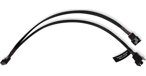 Alphacool Y-Splitter 4-Pin auf 2x 4-Pin PWM 30cm schwarz / Kabel / PWM-Splitter / 30 cm