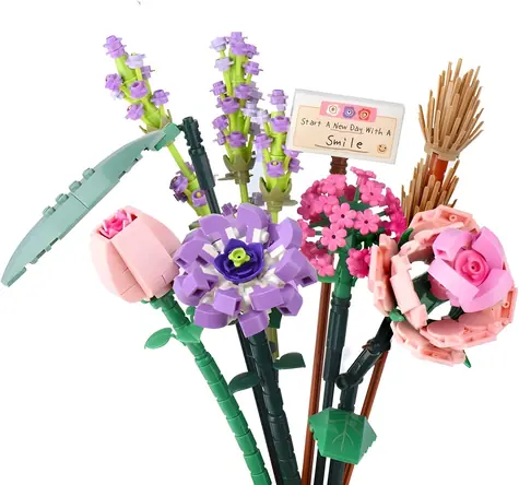 JOKOMISIADA Blumenstrauß-Bausatz / 547 Teile / Kunststoffteile
