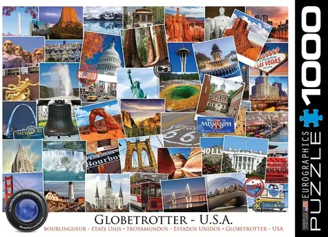 EUROGRAPHICS Puzzle Globetrotter - USA / 1000 Teile / 67,6 × 48,9 cm