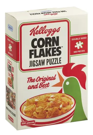 GIBSONS Doppelseitiges Puzzle Kellogg's Cornflakes / 500 Teile / 34 × 49 cm