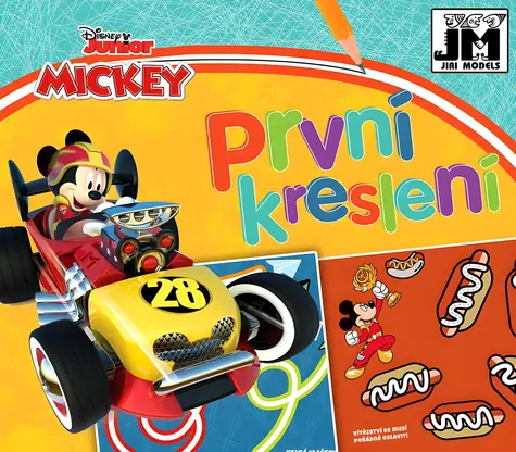 JIRI MODELS Meine erste Zeichnung: Mickey und die Rennfahrer / Zeichnen und Nachzeichnen / 12 Seiten / 4 Seiten mit Übungen