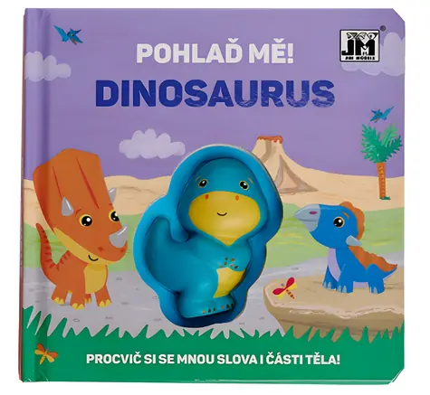 JIRI MODELS Streichel-Dinosaurier / 10 Seiten / Weiches Dinosaurier-Spielzeug zum Streicheln