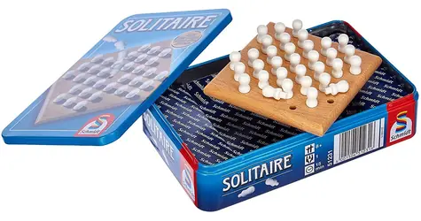 Schmidt Solitaire-Spiel in einer Blechdose / Brettspiel / 1 Spieler