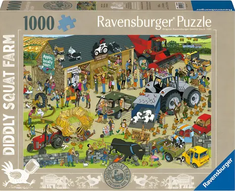 Ravensburger Puzzle Farm Diddly Squat Shop / 1000 Teile
