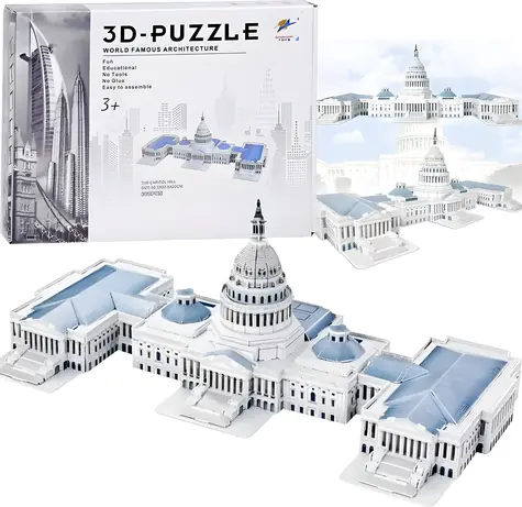 JOKOMISIADA 3D-Puzzle Capitol / 132 Teile
