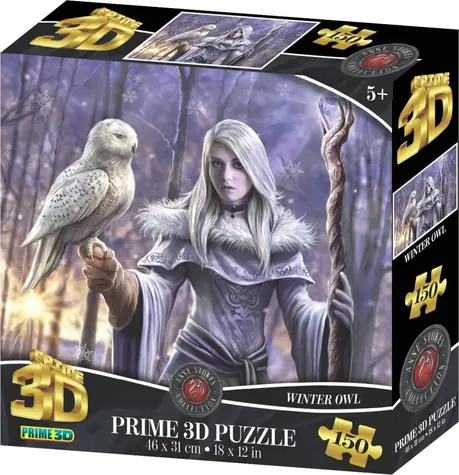 Prime 3D-Puzzle Wintereule / 3D-Effekt / 150 Teile
