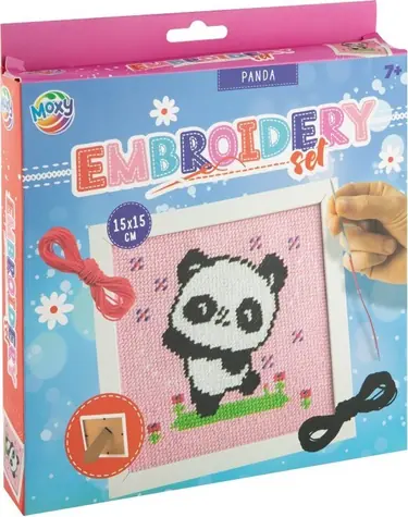MOXY Kreuzstich Panda / Stickset / ab 7 Jahren
