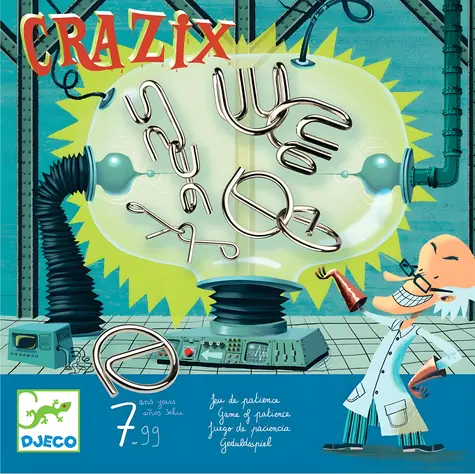 DJECO Crazix Puzzles / Set aus Metallpuzzles / 6-teilig / bebilderte Anleitung