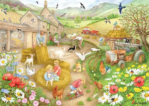FALCON Puzzle Heuernte / 1000 Teile / 68 x 49 cm