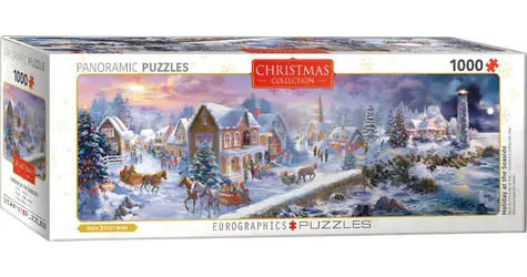 EUROGRAPHICS Panoramapuzzle Urlaub an der Küste / 1000 Teile / 99 x 33 cm