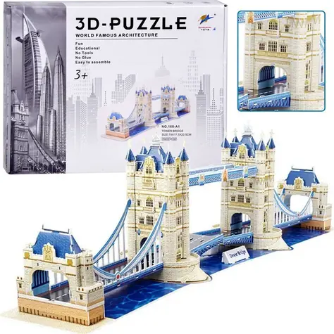 JOKOMISIADA 3D-Puzzle Tower Bridge / 120 Teile