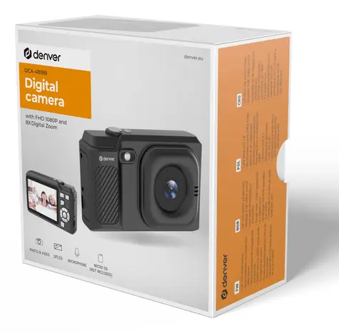 Denver DCA-4818B schwarz / Digitalkamera / 5 MP CMOS / Full HD Video / Micro SD