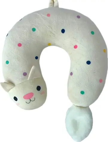 SPARKYS Kopfteil Katze / Kopfteil / 31 x 31 x 6 cm / Kindermotiv / universelles Reisekissen