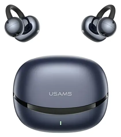 USAMS R03 Echo blau / Kopfhörer / TWS / Clip-On / Bluetooth 6.0