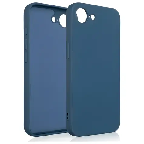 Beline Silikon-Schutzhülle für iPhone 16e, 17e, blau / Rückseite / Silikon