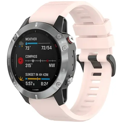 Beline Uhrenarmband pink / Armband für Smartwatch / Garmin Fenix 7 Pro/8 / Fenix E / Epix Pro Gen2 / Silikon