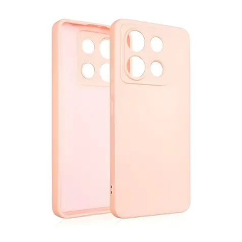 Beline Silikonhülle für POCO X6, Roségold / Rückseite / Silikon