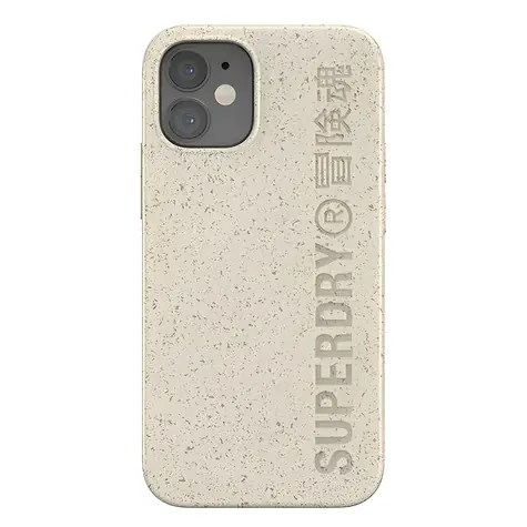 Superdry Snap Kompostierbare Schutzhülle für Apple iPhone 12 mini, sandfarben / Schutzhülle
