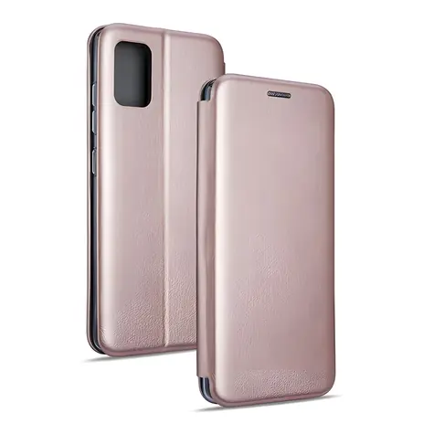 Beline Book Magnetic Schutzhülle für Samsung Galaxy A20s (SM-A207) in Roségold / Buchförmige Hülle / Magnetverschluss