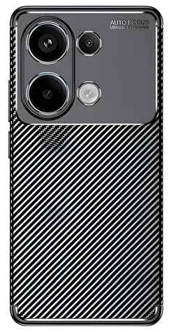 Beline Carbon Armor Schutzhülle für Xiaomi Redmi Note 13 Pro 4G, schwarz / Schutzhülle / TPU