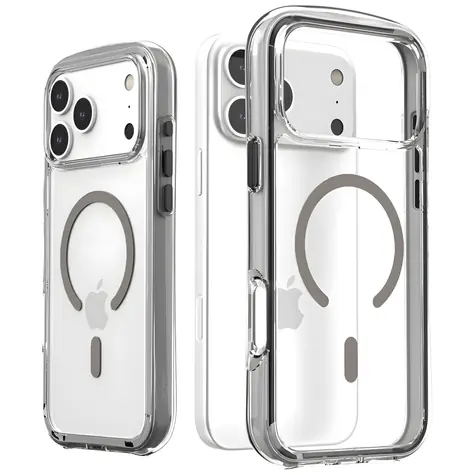 Araree Duple M Air iPhone 17 Pro Max grau / Schutzhülle / MagSafe / Fallschutz bis zu 1,2 m