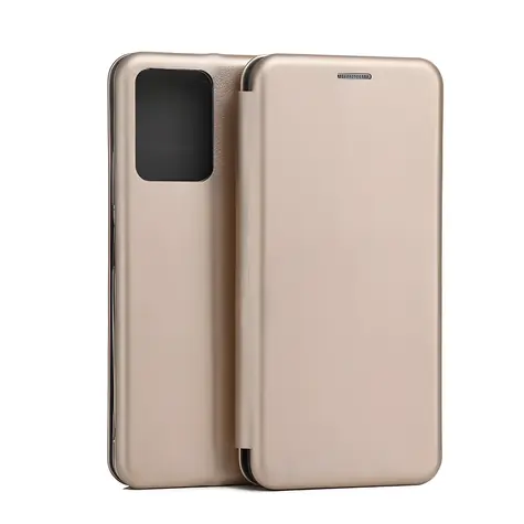 Beline Book Magnetische Hülle für XIAOMI Redmi Note 12 5G, Gold / Klapphülle / Magnetverschluss