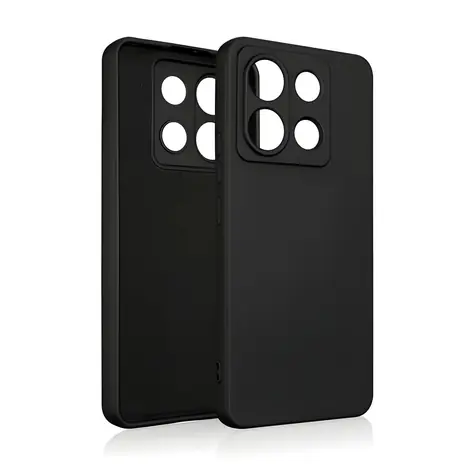 Beline Silikonhülle für POCO X6, schwarz / Rückseite / Silikon